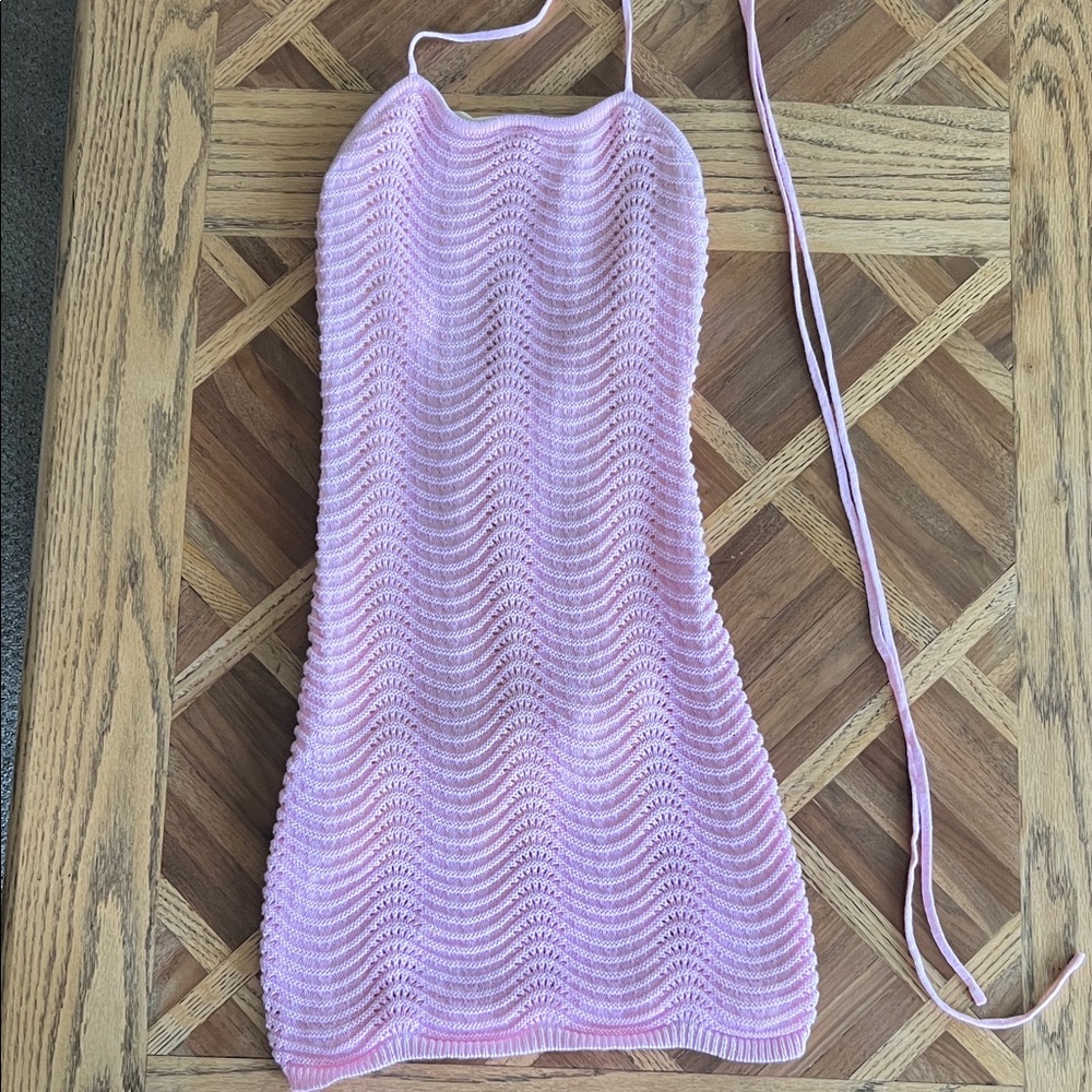 Lucy in the Sky Pink Knit Dress